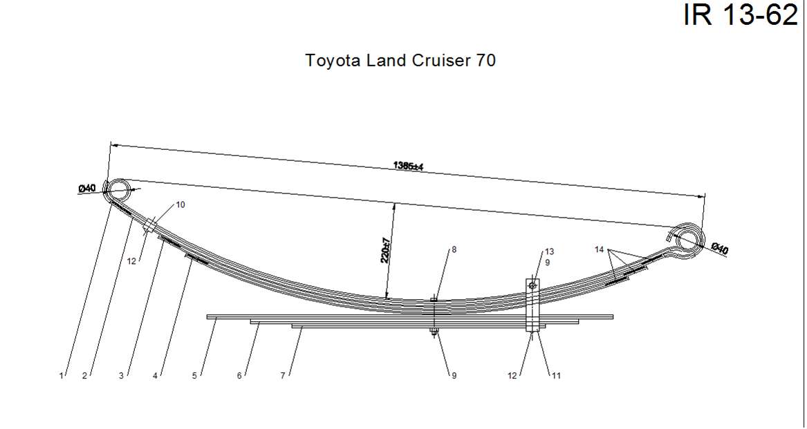 TOYOTA LAND CRUISER 70   (IR 13-62)
   .,
